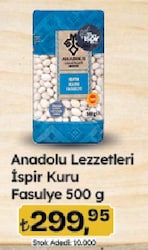 Anadolu Lezzetleri İspir Kuru Fasulye 500 g