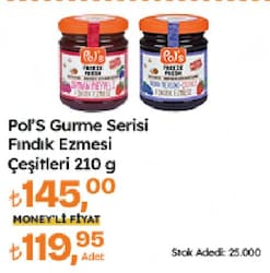Pol's Freeze Fresh Orman Meyveli Fındık Ezmesi 210 gr