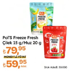 Pol's Freeze Fresh Kurutulmuş Çilek 15 gr