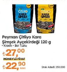 Peyman Çitliyo Kara Şimşek Klasik 120 gr Ay Çekirdeği