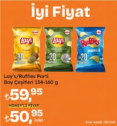 Lays Klasik Parti Boy Cips 160 gr