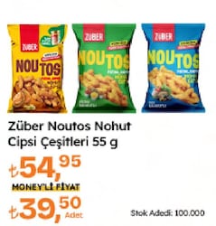 Züber Noutos Fırınlanmış Nohut Cipsi 55 gr