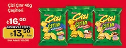 Ülker Çizi Çıtır Peynir ve Soğan Aromalı Kraker 40 gr