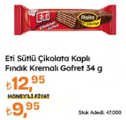 Eti Çikolatalı Gofret 34 gr