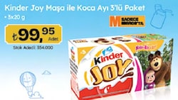 Kinder Joy Maşa ile Koca Ayı 3'lü Paket 3x20 g 