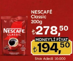 Nescafe Classic Granül Kahve 200 gr Eko Paket