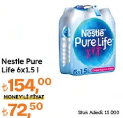 Nestle Pure Life 1.5 lt 6'lı Paket Su