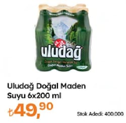 Uludağ Sade 200 ml 6'lı Maden Suyu