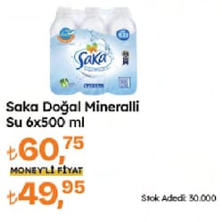 Saka 0.5 lt 6'lı Su