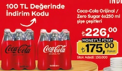Coca Cola 6x250 ml Cam Şişe
