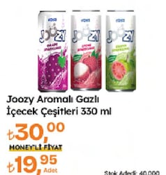 Joozy Üzüm Aromalı 330 ml Gazlı İçecek