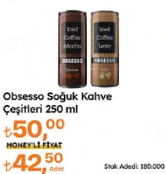 Obsesso Latte Soğuk Kahve 250 ml