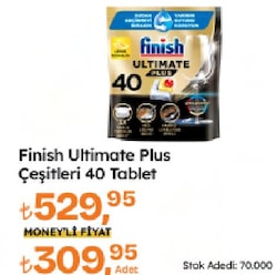 Finish Ultimate Plus Bulaşık Makinesi Tableti 40'lı