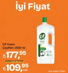 Cif Cleanboost Krem Yüzey Temizleyici 1.5 lt