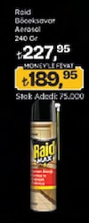Raid Böceksavar Aerosol 240 gr 
