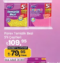 Parex Mikrofiber 5'li Eko Paket Temizlik Bezi