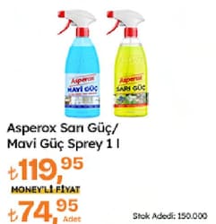 Asperox Sarı Güç Leke Temizleyici Sprey 1 lt