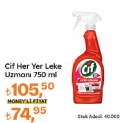 Cif Kırmızı Her Yer 750 ml Leke Uzmanı Sprey