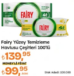 Fairy Yüzey Temizlik Havlusu 100 Yaprak
