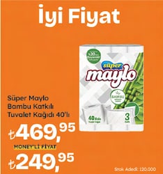 Maylo Süper Bambu 40'lı Tuvalet Kağıdı