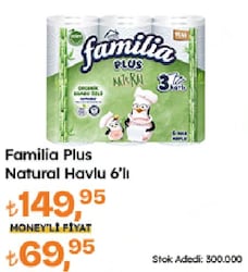Familia Plus Natural 6'lı Kağıt Havlu