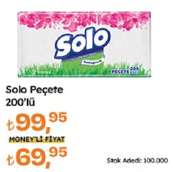 Solo 200'lü Kağıt Peçete