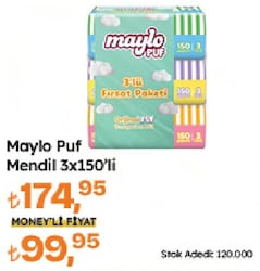Maylo Puf Mendil 150 X 3 Paket