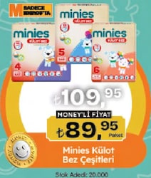 Minies Külot Bez Çeşitleri 