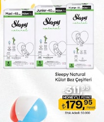 Sleepy Natural 5 Numara Junior 40'lı Külot Bez
