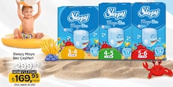 Sleepy 3-4 Beden Maxi 4-14 kg 20'li Mayo Bez