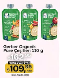 Gerber Organik Yulaflı Elmalı Püre 110 g Çeşitleri 