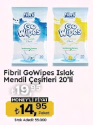 Fibril GoWipes Islak Mendil 20'li Çeşitleri 