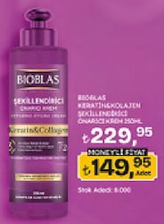 Bioblas Collagen ve Keratin Dökülme Karşıtı 250 ml Durulanmayan Saç Kremi