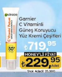 Garnier C Vitaminli Güneş Koruyuculu Yüz Kremi Çeşitleri 