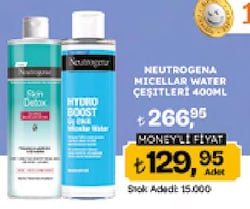 Neutrogena Hydro Boost Makyaj Temizleme Suyu 400 ml