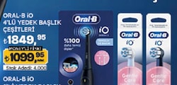 Oral-B iO 4'lü Yedek Başlık Çeşitleri 