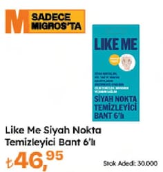 Like Me Siyah Nokta Temizleyici Bant 6'lı