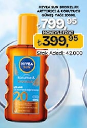 Nivea Sun Koruma ve Bronzluk 200 ml 20 Faktör Bronzlaştırıcı Yağ