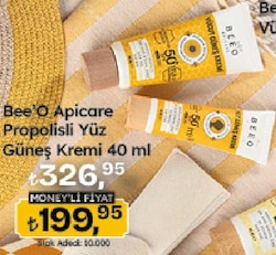 Bee'o Apicare Propolisli 40 ml 50 Faktör Yüz Güneş Kremi