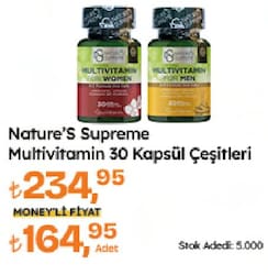 Nature's Supreme Multivitamin For Men 30 Kapsül