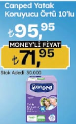Canped Yatak Koruyucu Örtü 10'lu 