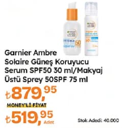 Garnier Invisible 30 ml 50 Faktör Güneş Serumu
