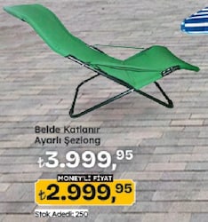 Belde Katlanır Ayarlı Şezlong