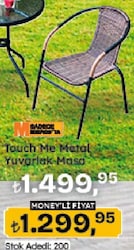 Touch Me Metal Yuvarlak Masa 