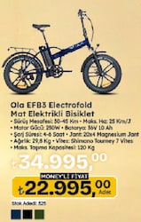 Ola Electrofold EFB3 250 W Katlanabilir Elektrikli Bisiklet
