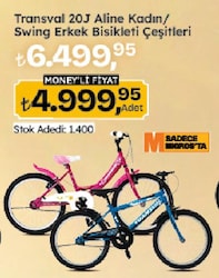 Transval Aline V 20 Jant Kız Çocuk Bisikleti