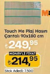 Touch Me Plaj Hasırı Çantalı 90x180 cm