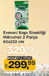 Evmoni Kapı Sinekliği Mıknatıslı 2 Parça 60X210cm