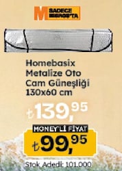Homebasix Metalize Oto Cam Güneşliği (A191026)