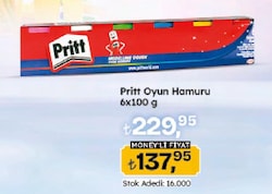 Pritt 6 Renk x 100 gr Oyun Hamuru